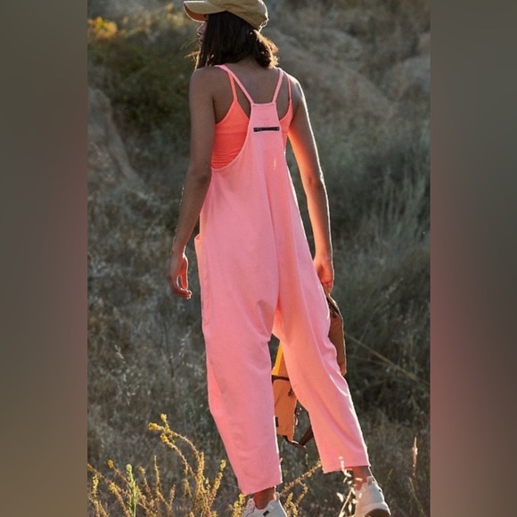 NWT FREE PEOPLE Movement Hot Shot Onesie in Guava Juice - Picture 2 of 8